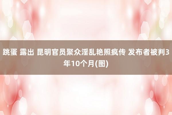 跳蛋 露出 昆明官员聚众淫乱艳照疯传 发布者被判3年10个月(图)